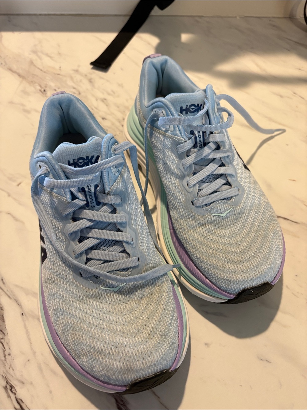 HOKA Gaviota 5 Women's Light Blue Running Shoes